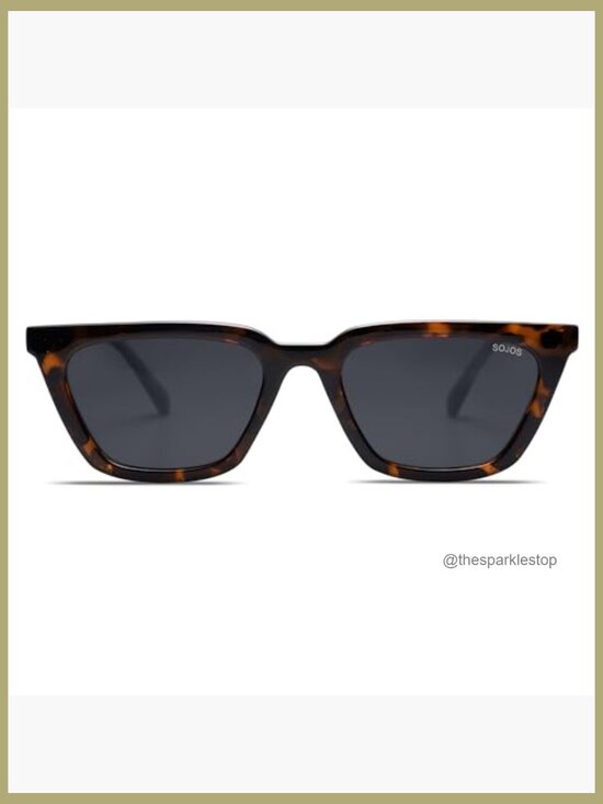 Polarized Narrow Square Cateye Sunglasses with UV400 Protection main image 2